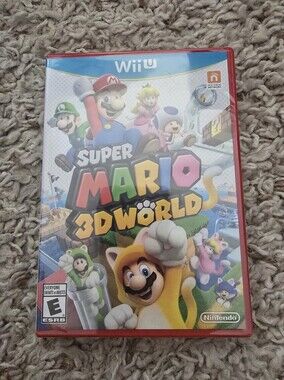 Nintendo Super Mario 3D World Wii U — Red Case with Multicolor Cover Art